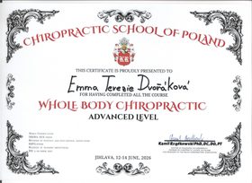 Certifikát – Emma Terezie Dvořáková