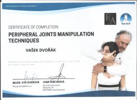 Certifikát – Václav Dvořák