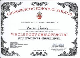 Certifikát – Václav Dvořák