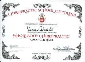 Certifikát – Václav Dvořák